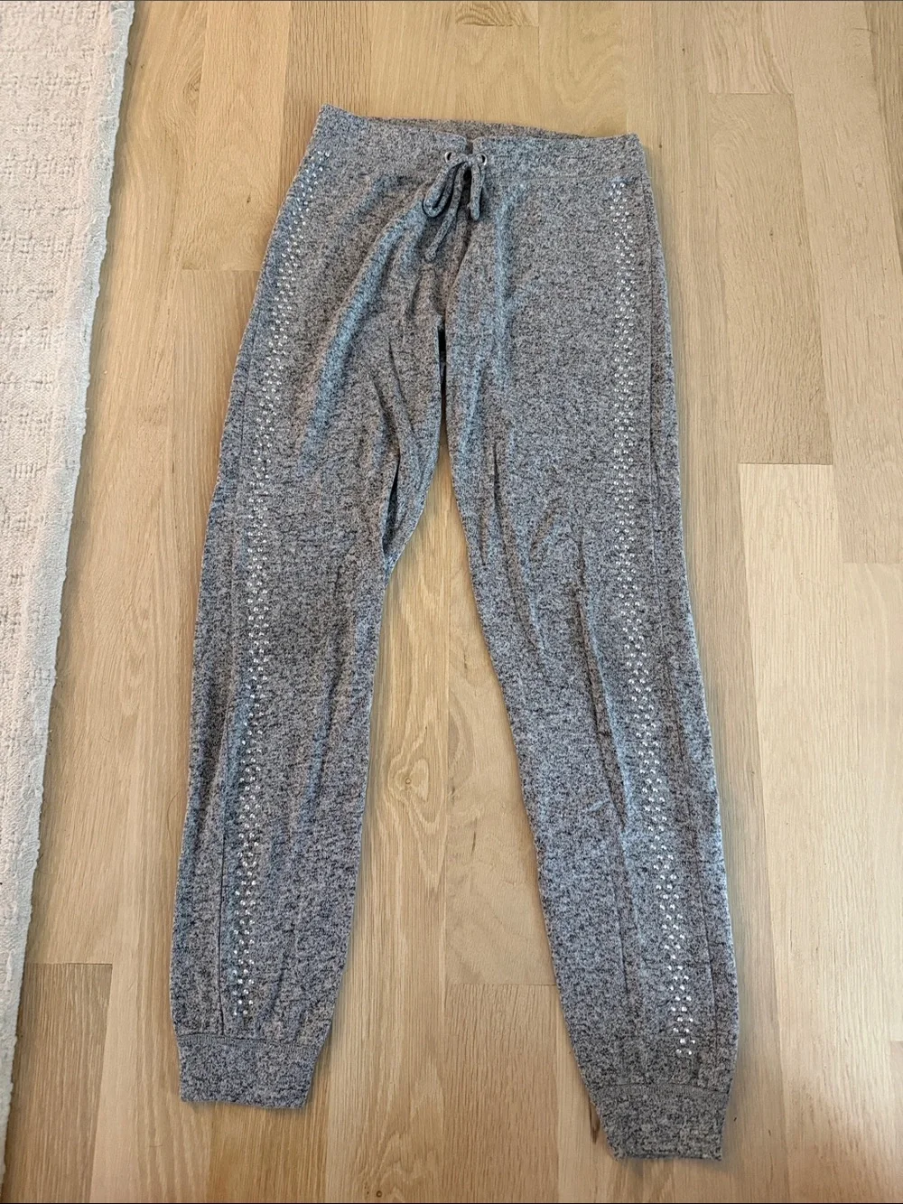 Justice Heather Gray Knit Joggers